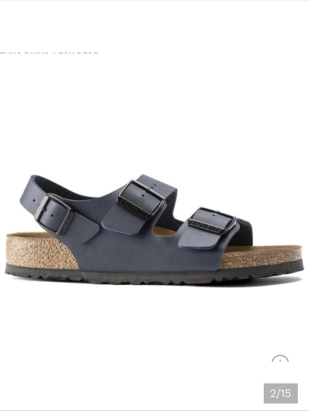 $135 BIRKENSTOCK Milano Sandals 41 Navy backstrap Buckle Shoes 10
